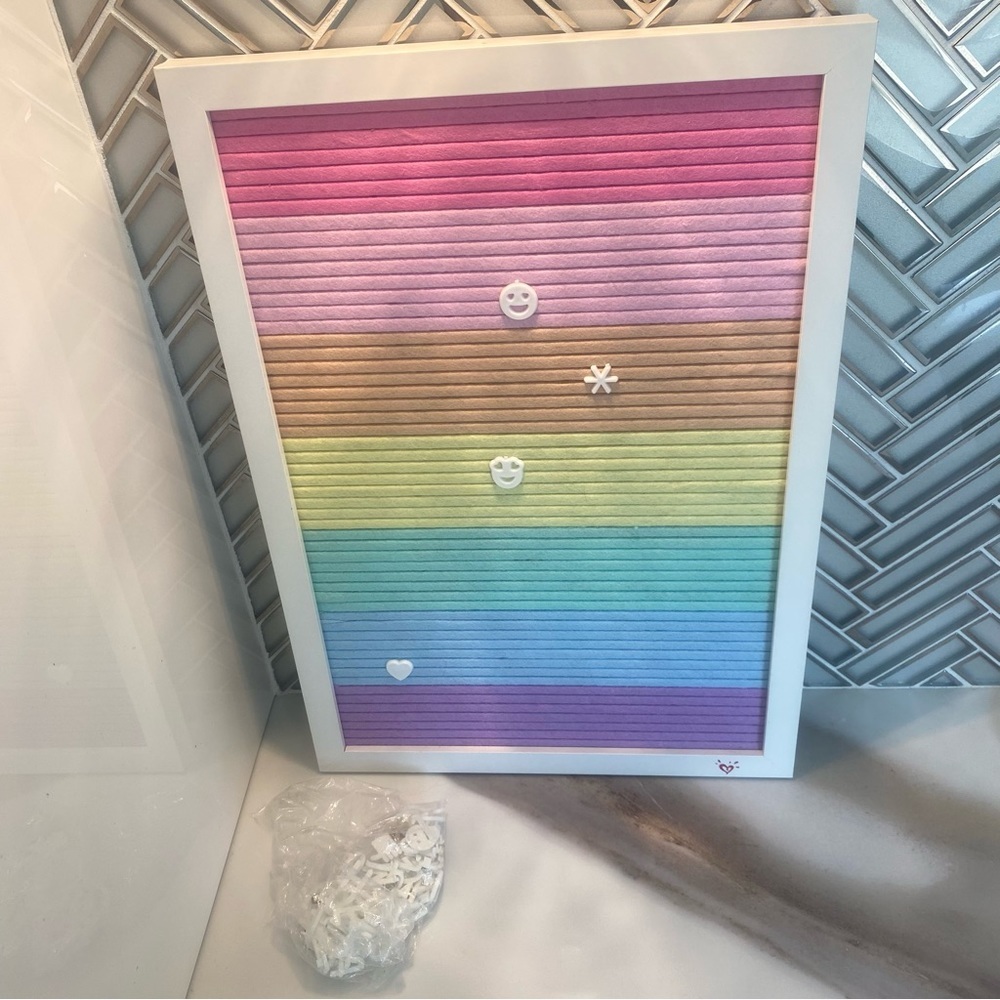 Rainbow Felt Letter Board